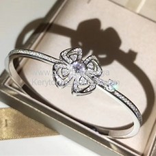 BVLGARI Fiorever karkötő fehérarany pave gyémántokkal