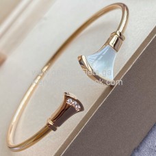 Bvlgari Divas Dream gyöngyház karkötő gyémántokkal, rozéarany 1:1