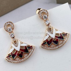 Bvlgari Divas Dream többszínű fülbevaló rozéarany színben