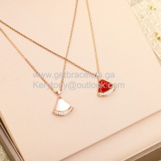 Bvlgari Divas Dream kis nyaklánc pave gyémántokkal rozéarany