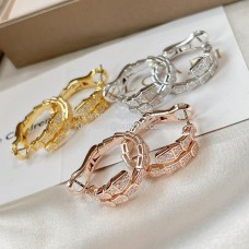 Bvlgari Serpenti Viper fülbevaló Pave gyémántokkal 3 színben tökéletes
