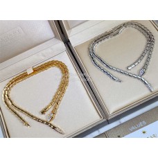 Bvlgari Serpenti Viper Sleek Shapes nyaklánc sárgaarany/fehérarany másolat