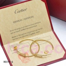 Cartier Juste Un Clou fülbevaló 18 karátos sárgaarany gyémántokkal