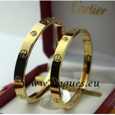  Cartier sárgaarany karkötő 4 gyémánttal
