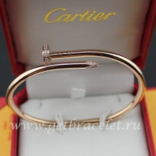 Cartier Juste Un Clou karkötő rózsaszín arany gyémántok