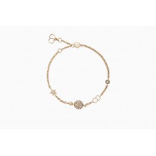 Dior La petite Tribale aranyozott CD BallPearl gyémántokkal kirakott karkötő