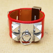 Hermès Collier de Chien karkötő piros ezüst piros ezüst