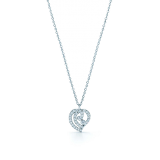 Tiffany Enchant szív medál nyaklánc sterling ezüst gyémántokkal ékszerek