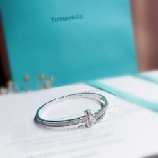 Tiffany Tiffany T1 Paved Diamonds Wide karkötő ezüst/sárgaarany/rozágóra