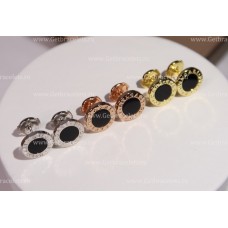 BVLGARI BVLGARI Egyetlen fülbevaló ónix elemmel