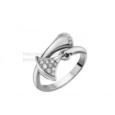 Bvlgari DIVAS Dream gyűrű fehérarany pave gyémántokkal