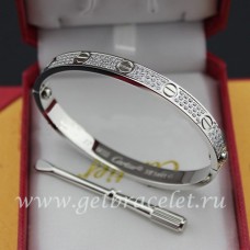 Cartier Love karkötő fehérarany gyémántokkal