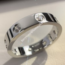 Cartier Love Ring 18 karátos fehérarany gyűrű 8 gyémánttal
