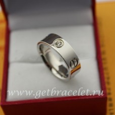 Cartier Love gyűrű fehéraranyból 3 gyémánttal