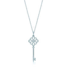 Tiffany Keys csomós kulcstartó medál lánc nyaklánc gyémántokkal party