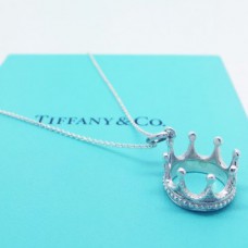 Tiffany Crown Charm Lánc Nyaklánc Ékszer Valentin-naphoz