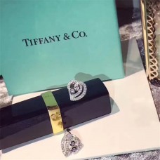 Tiffany Enchant 925 ezüst üreges szív alakú fülbevaló kristályokkal kirakva