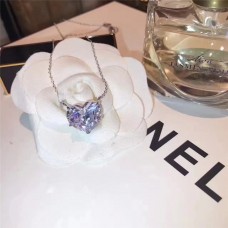 Tiffany szív alakú kristályos nyaklánc, női ékszerek eladók Malajziában