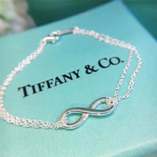 Tiffany Infinity dupla láncos karkötő Infinity szimbólum medál 925 ezüst áttekintés Női USA