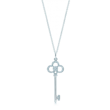 Tiffany Keys koronakulcs medál hamis gyémántokkal sterling ezüst lánc nyaklánc ékszerek eladók az Egyesült Királyságban