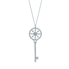 Tiffany Keys sterling ezüst kaleidoszkóp kulcs medál gyémántokkal, eladó Malajziában, nőknek