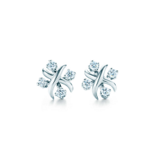 Tiffany Schlumberger Lynn fülbevaló gyémántokkal, bonyolult női USA