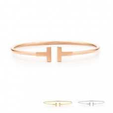 Tiffany T keskeny drótkarkötő ezüstből