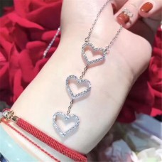 Tiffany három összefonódó szív medál nyaklánc női ékszer hölgyek Egyesült Királyság