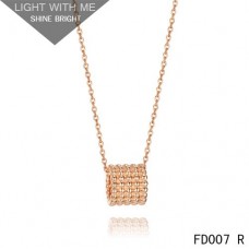 Van Cleef és Arpels Pink Gold Perlee Pendant 5 soros