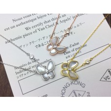 Van Cleef Arpels két pillangós medál gyöngyház gyémánttal