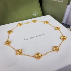 Van Cleef Arpels Alhambra hosszú nyaklánc 10 motívumos guilloche sárgaarany
