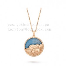 Van Cleef Arpels Zodiaque hosszú nyaklánc Cancri Rose Gold Quartz